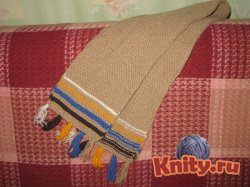 Вязание шарфа для малыша